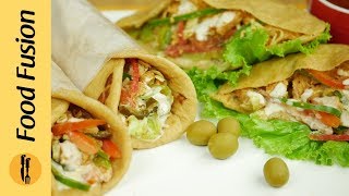 Chicken Shawarma  Home made Chicken shawarma Recipe By Food Fusion [upl. by Belamy204]