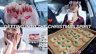 GETTING INTO THE CHRISTMAS SPIRIT🎄♥️  decorating baking amp more [upl. by Allegra]