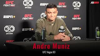 Andre Muniz full UFC Vegas prefight media day interview [upl. by Merras974]