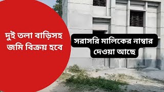 দুই তলা বাড়িসহ জমি বিক্রয় হবে  ভালুকায় কম দামে জমি বিক্রি [upl. by Ykcaj870]