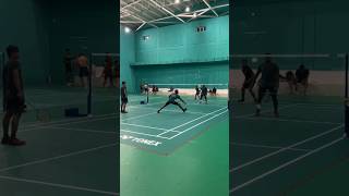 BADMINTON SHOTS AND TECHNIQUEtrendingbadminton youtubeshortsviralvideochampionsleaguechallenge [upl. by Aicele]