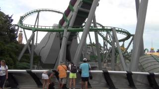 HD The Incredible Hulk Rollercoaster  Island of Adventure  Universal Studios [upl. by Uyr]