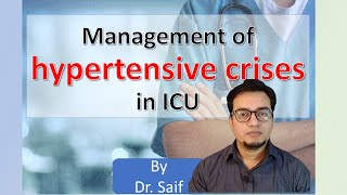 Hypertension in emergency by DrMohdSaifKhan [upl. by Artie]