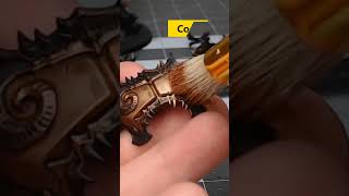 Paint Bronze Armor Easily Using This Method shorts warhammer40k paintingminiatures [upl. by Hadeis5]