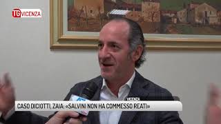 TG VICENZA 21022019  CASO DICIOTTI ZAIA «SALVINI NON HA COMMESSO REATI» [upl. by Lauter852]