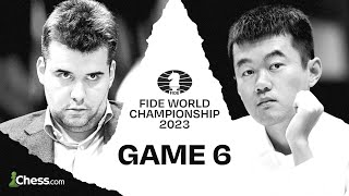 FIDE World Championship  Ding vs Nepomniachtchi Will Ding Fight His Way Back To Even In Game 6 [upl. by Steinberg]