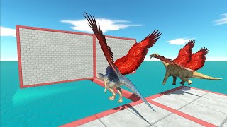 Carnivorous vs Herbivore Dinosaurs Learn To Fly and Compete  Animal Revolt Battle Simulator [upl. by Armitage]