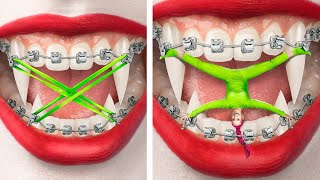 Van Nerd tot Populaire Vampier Makeover  Wat als Schoonheidsgadgets van TikTok Mensen Waren [upl. by Folger]