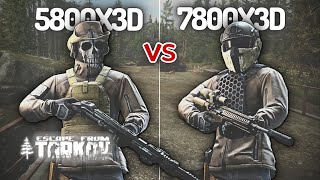 Faceoff e15 \\ 5800X3D vs 7800X3D  Escape From Tarkov  Battle of the X3Ds [upl. by Aruat]