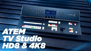 Prise en main des mélangeurs vidéo Blackmagic ATEM Television Studio HD8 amp 4K8 [upl. by Rudin]