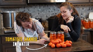 Whole Tomatoes in Water Canning Recipe Canning for Beginners [upl. by Chrisman]