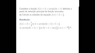 Trigonometria inversa  Equação com arcsin [upl. by Ayhtnic848]