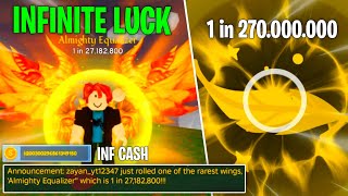 VERY OP  Wings RNG Infinite Luck amp Infinite Money Script  Get The BEST AURA Ingame [upl. by Riannon]