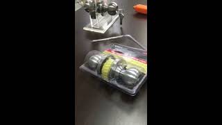 Cylindrical Lock Installation Video [upl. by Emixam]