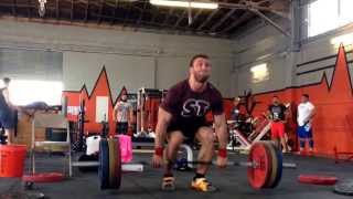 Dmitry Klokov 140kg308lb power cleanstrict press [upl. by Oiramaj]