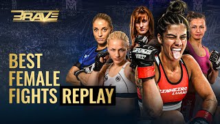 Top Female MMA Fights in BRAVE CF Unmissable Showdowns Women Power in the BRAVE CF Cage 🔥🔥 [upl. by Alenoel]