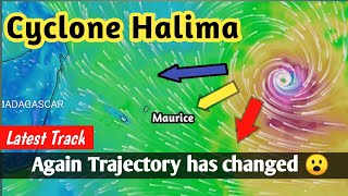 Cyclone Halima 2022  Latest Trajectory  Ecmwf  Mauritius weather update [upl. by Byrom]