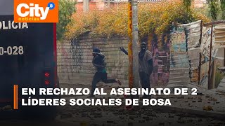 Jornada de protestas y disturbios en inmediaciones de la U Distrital sede Bosa  CityTv [upl. by Noyahs]