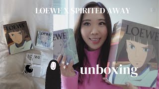 LOEWE x SPIRITED AWAY unboxing  cutest collab ever [upl. by Etnovad]