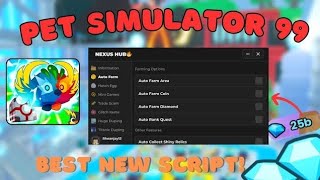 🔥NEW PET SIMULATOR 99 SCRIPT  🌍Elemental World  🚀Auto Farm Huge Duping 💎Diamond Spawner amp More [upl. by Netti294]