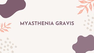 NURSING STUDY HACK  MYASTHENIA GRAVIS [upl. by Bernardina]