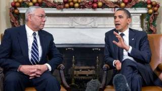 President Obama Meets with General Colin Powell [upl. by Lahcym]