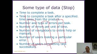 Lecture 11 Ch9 Evaluation studies Part 3 Usability testing What to measure [upl. by Enrika165]