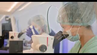 embryologist conducting ivf procedure in modern laboratory [upl. by Myer]