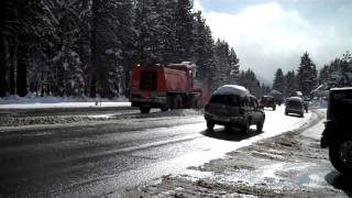 Caltrans Snow Removal in South Lake Tahoe [upl. by Eenal489]