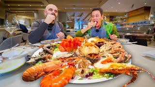 Best Portuguese Food 🦞 SEAFOOD MOUNTAIN  Lobster Rice in Matosinhos Portugal [upl. by Naerol]