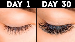 11 Quick Ways to Grow Long Eyelashes in 30 Days [upl. by Bagley]