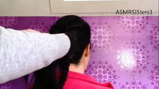 ASMR Hair Brushing amp Updo [upl. by Blumenthal]