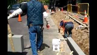 Bluestone Curb Installation New York City Biordiconcrete 17183576500 [upl. by Thgiwd586]