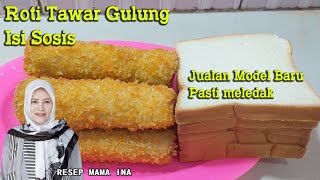 ide jualan ♡ roti tawar gulung isi sosis spesial praktis dan mudah♡ laris manis bikin kantong tebal [upl. by Yelhak]