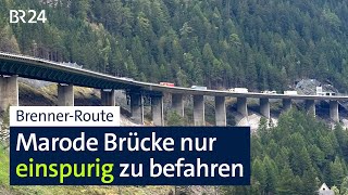 Luegbrücke Ab Januar wird es eng vor dem Brenner  Abendschau  BR24 [upl. by Sallyann363]