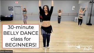 30minute Beginner Belly Dance Class with Portia [upl. by Ruffin631]