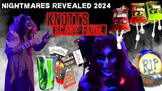 Nightmares Revealed 2024  Sneak peek at Foods and Merch  Lights on tour of Chilling Chambers maze [upl. by Gregor276]