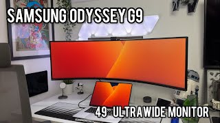 Samsung Odyssey G9  49quot Ultrawide Monitor [upl. by Atalie410]