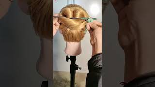 Loving hairstyle shorts fyp haristyle salon fashion love women asmr [upl. by Carrissa34]