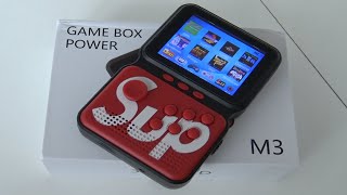 Game Box M3 Power 20 SUP 5 in 1 Retro Handheld Review [upl. by Limbert]