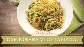 Spaghetti alla Carbonara Ricetta Vegetariana  Bimby TM6  TM5 TM31  Thermomix [upl. by Driskill]