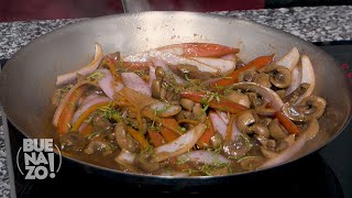 Con esta receta los riñoncitos te quedarán buenazos  Riñón saltado a la criolla  Buenazo [upl. by Onez]