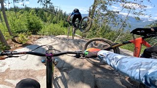 AMAZING RIDE Including Somewhere Over There Trail in Squamish [upl. by Atneuqal928]