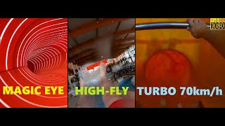 Aquapark Wrocław  Water Slides Turbo 70kmh  Magic Eye  HighFly GoPro [upl. by Eelirol130]