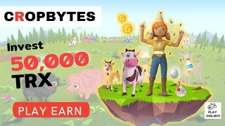 CropBytes Farming 50000 TRX  Gameplay earn TRX [upl. by Moshe]