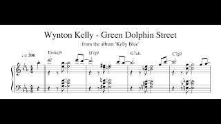 Wynton Kelly  Green Dolphin Street  Piano Transcription Sheet Music in Description [upl. by Amalburga]