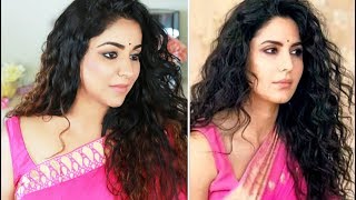 I recreated Katrina Kaifs Bharat Look  Hair amp Makeup Tutorial [upl. by Fonville47]