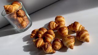 MINI CROISSANTS  Why I didnt know this method before The EASIEST way to make croissants [upl. by Annaya]