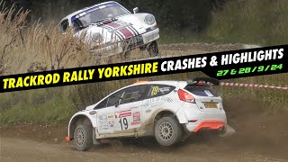 Trackrod Rally Yorkshire Crashes Highlights amp Pure Sound 28 amp 29923 [upl. by Hasan]