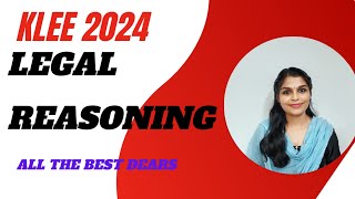 KLEE 2024 LEGAL REASONING കേരള ലോ എൻട്രൻസ് 2024 ALL THE BEST DEARS♥️klee klee2024 lawentrance [upl. by O'Connor]